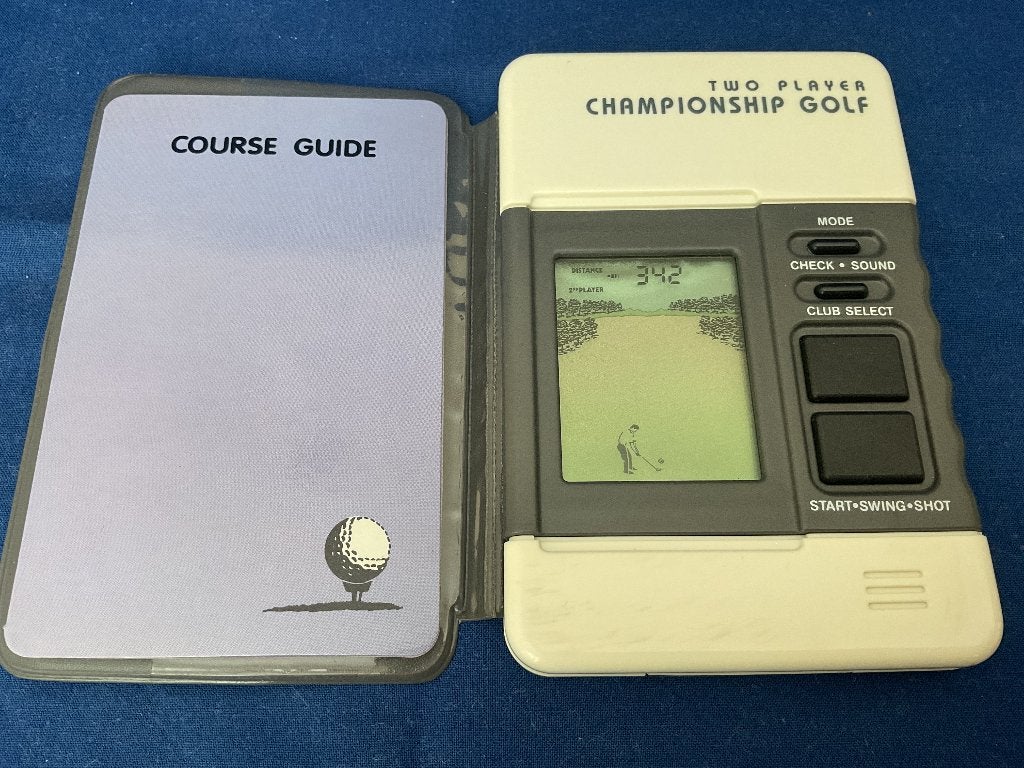 Vintage handheld LCD game, Tandy Two Player Golf, 60-2239, Ophalen of Verzenden