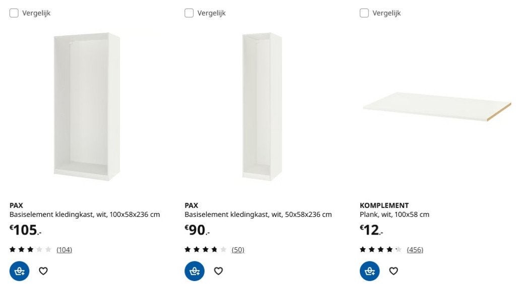 Ikea Pax kast 150 cm met spiegeldeur, Huis en Inrichting, Kasten | Kledingkasten, Gebruikt, Overige materialen, 100 tot 150 cm