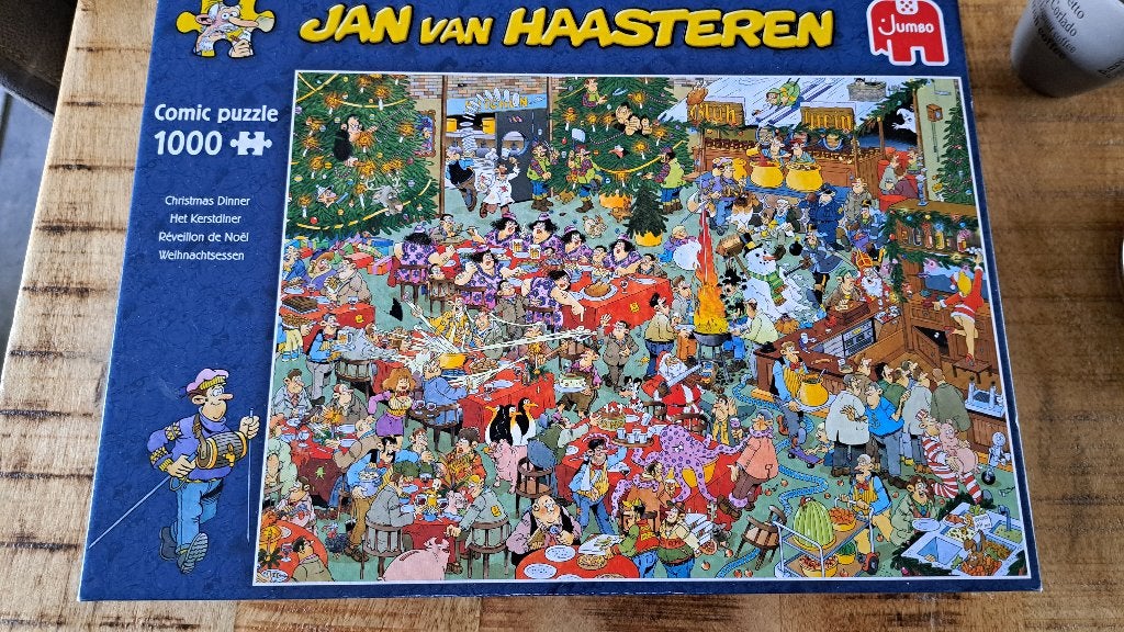 5 Puzzels Jan van Haasteren, Ophalen, 500 t/m 1500 stukjes, Zo goed als nieuw