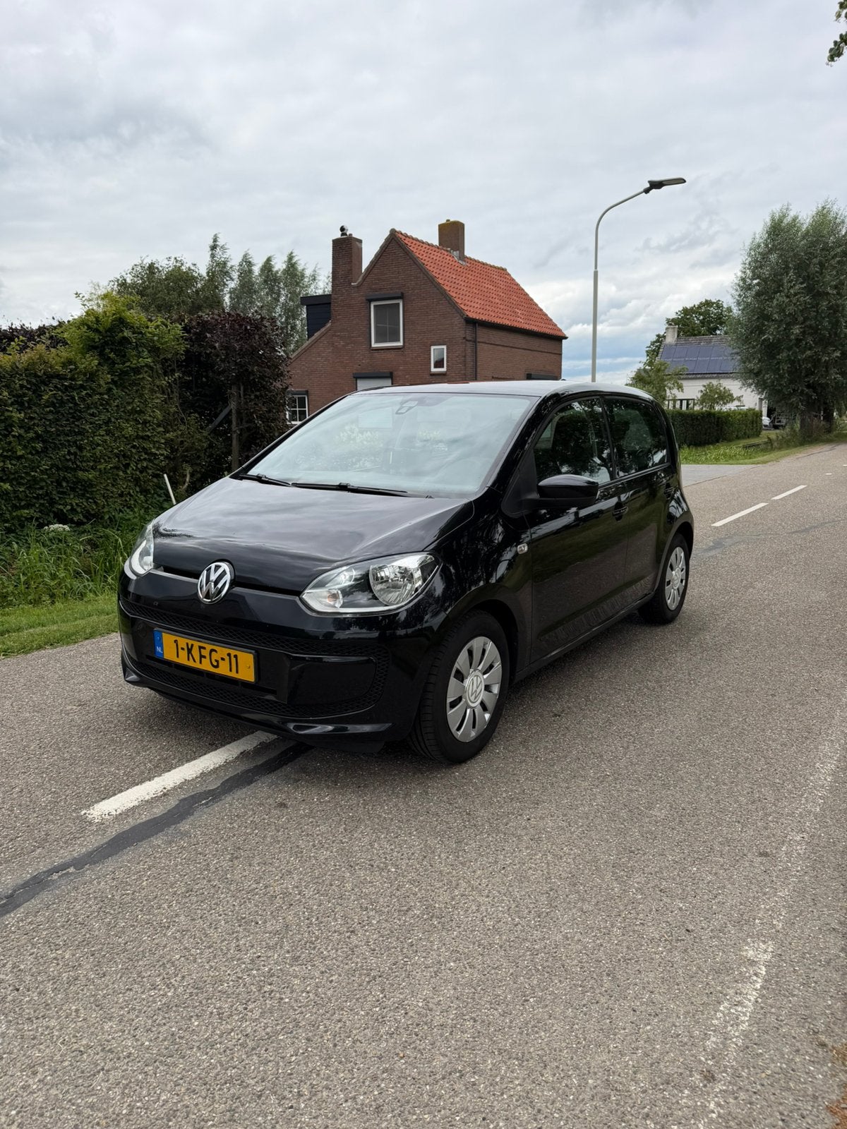Volkswagen up! 1.0 CARPLAY 5 DRS 44KW 2013 Zwart, Auto's, Voorwielaandrijving, Stof, Up!, Electronic Stability Program (ESP)