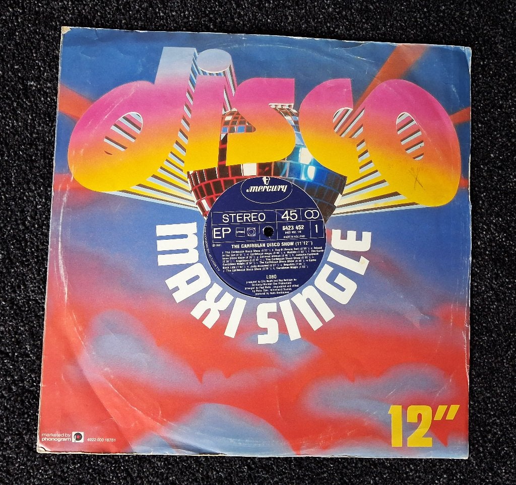 Vinyl EP Maxi Single - LOBO  "The Caribbean Disco Show" 1981, Gebruikt, Ophalen of Verzenden, Pop, EP
