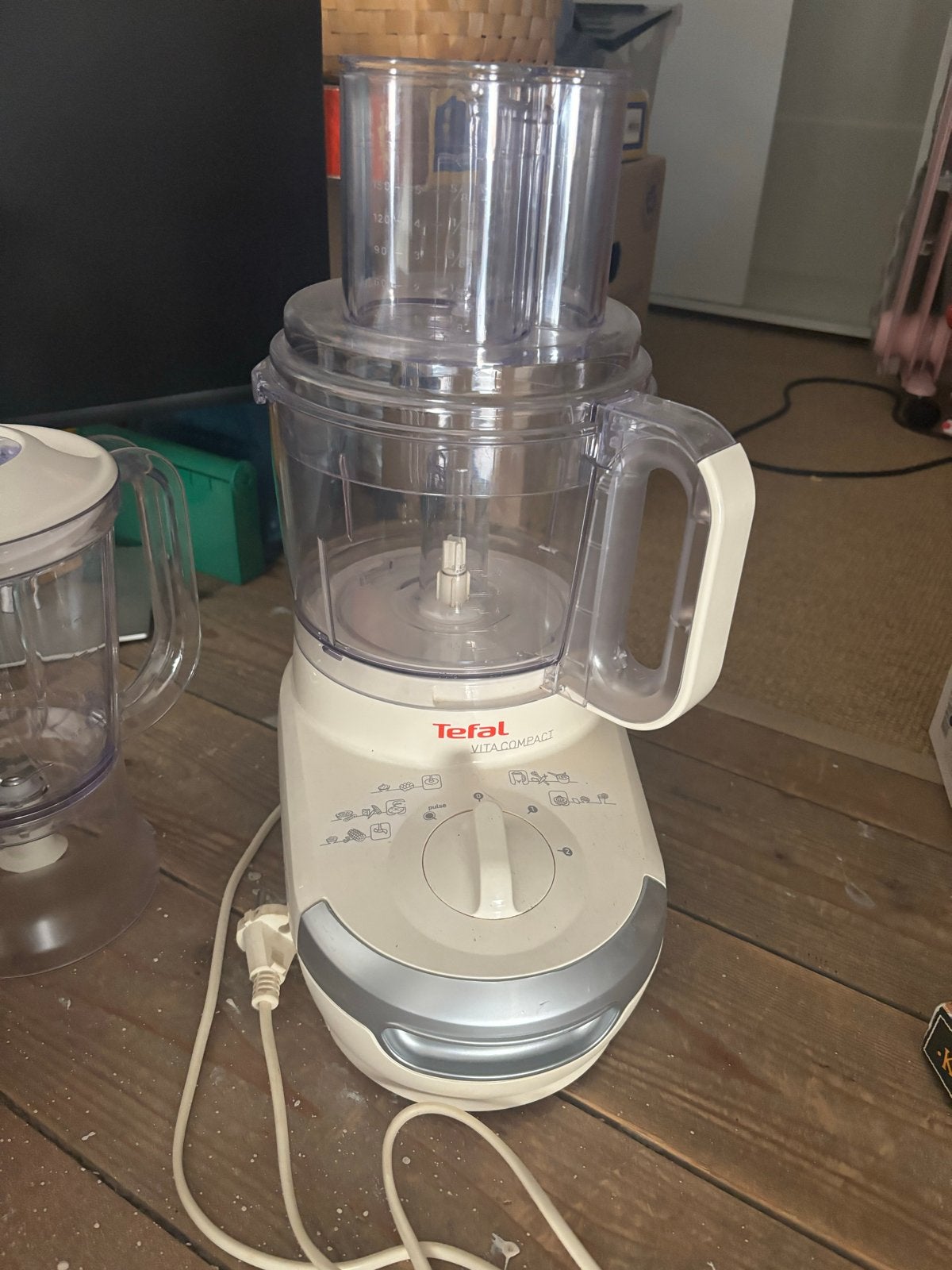 Tefal Vitacompact foodprocessor met blender, Witgoed en Apparatuur, Ophalen, Gebruikt, 1 tot 2 liter, 2 snelheden