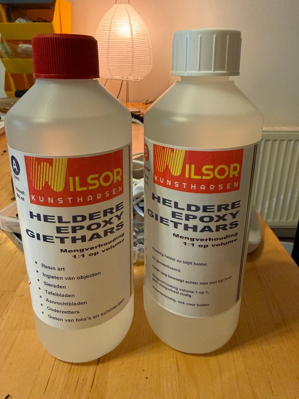 Heldere epoxy giethars -Wilsor kunstharsen 1:1 op volume, Ophalen of Verzenden, Nieuw