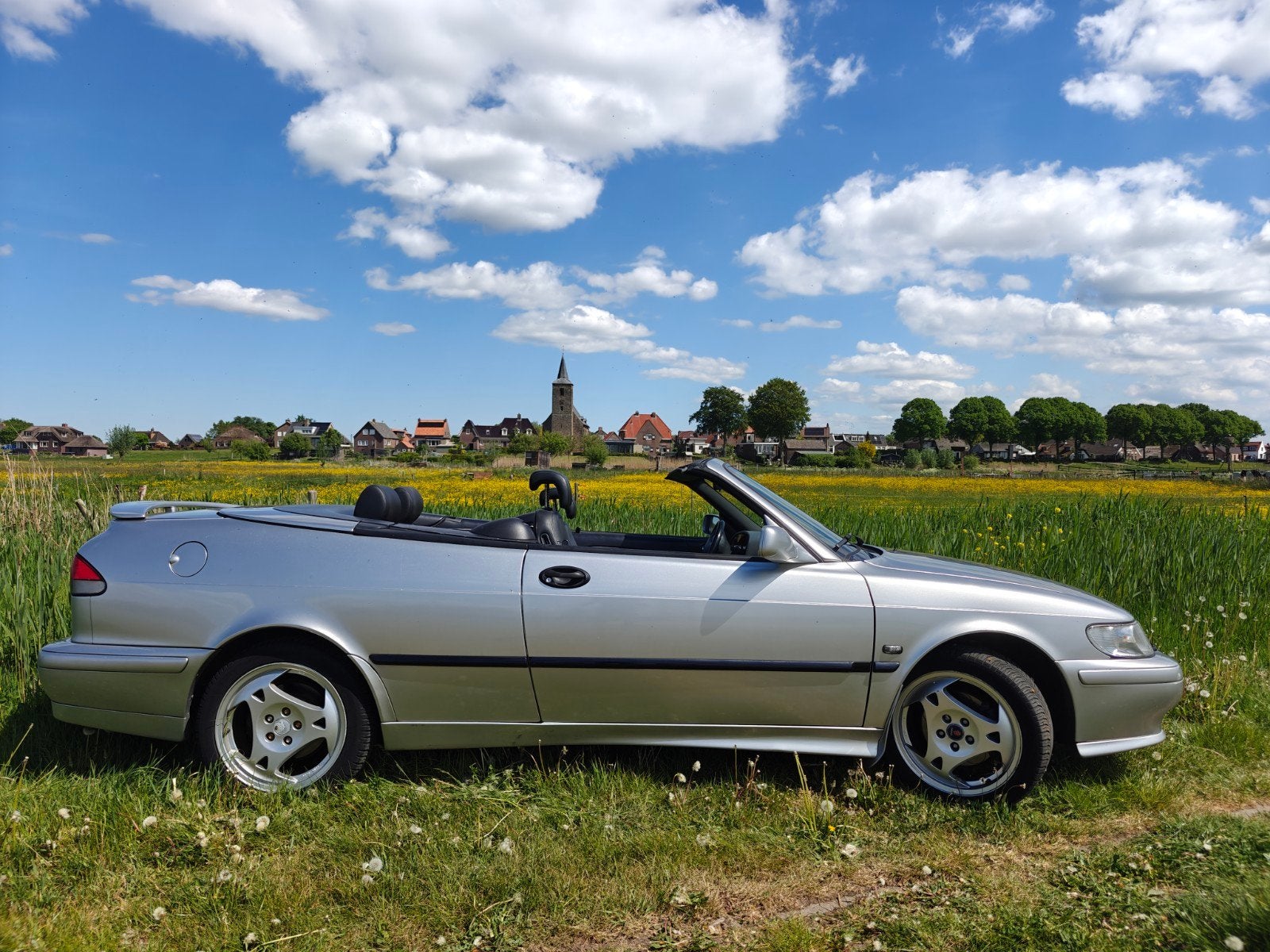 Heerlijke Saab 9-3 2.0 Turbo S Cabrio 2000, Voorwielaandrijving, 730 kg, 4 cilinders, Cabriolet