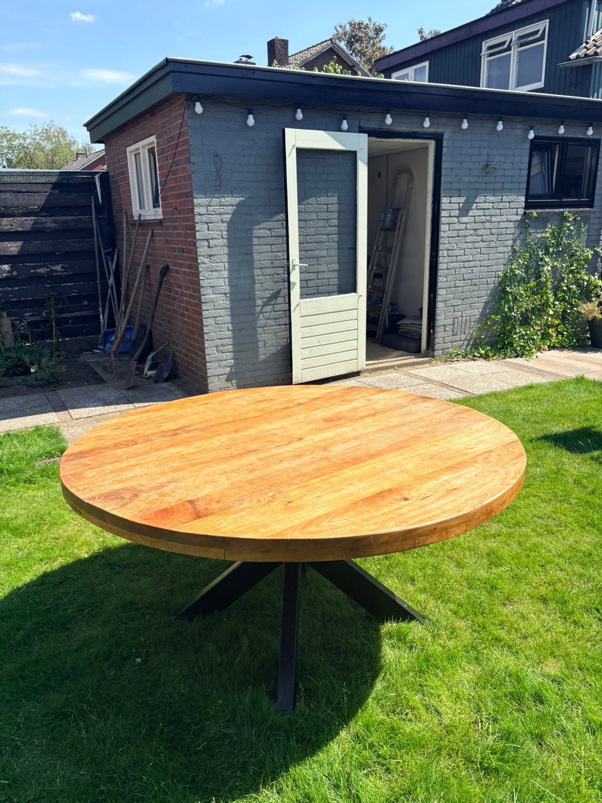 Eettafel, Ophalen, Zo goed als nieuw, Rond, 100 tot 150 cm