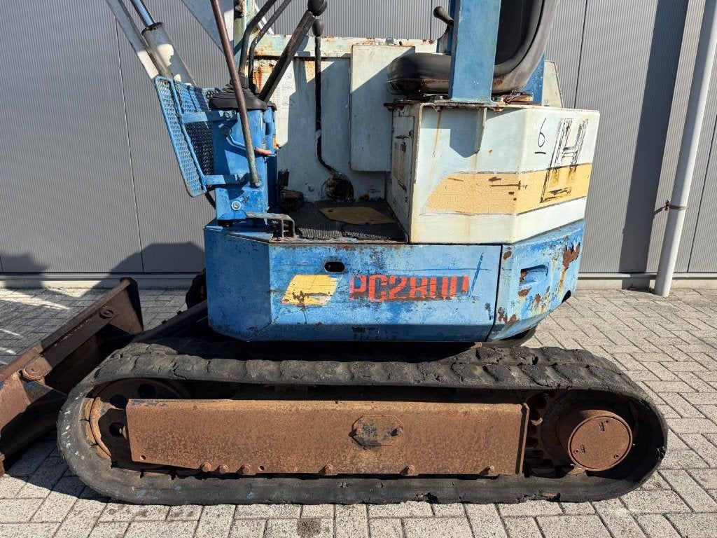 Komatsu PC28 minigraver - 2000KG - Binnendraaier - Met werk, Ophalen, Graafmachine