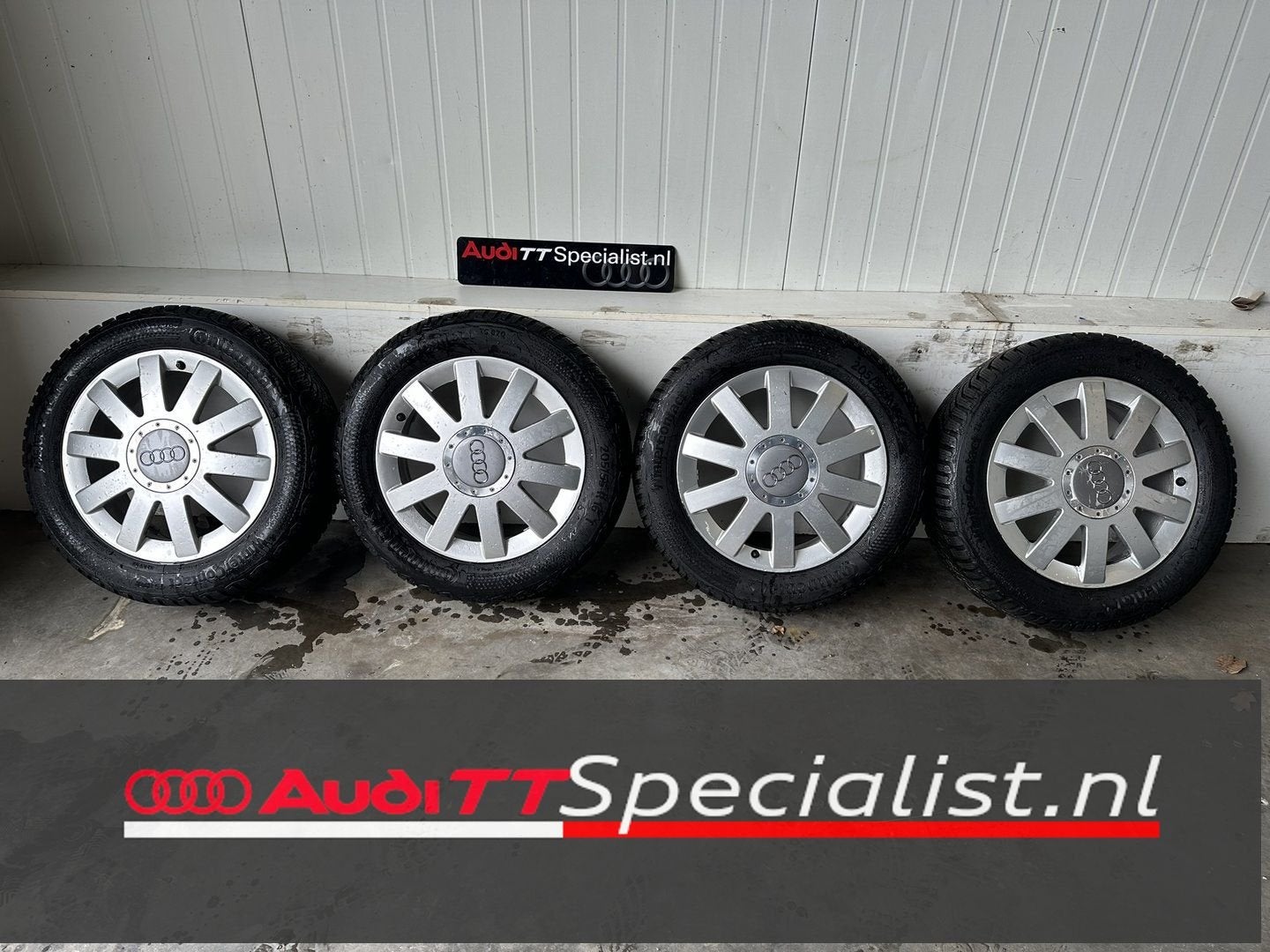 Winter banden set op 16" velgen Audi TT MK1, Auto-onderdelen, Ophalen, Gebruikt, -, Banden en Velgen