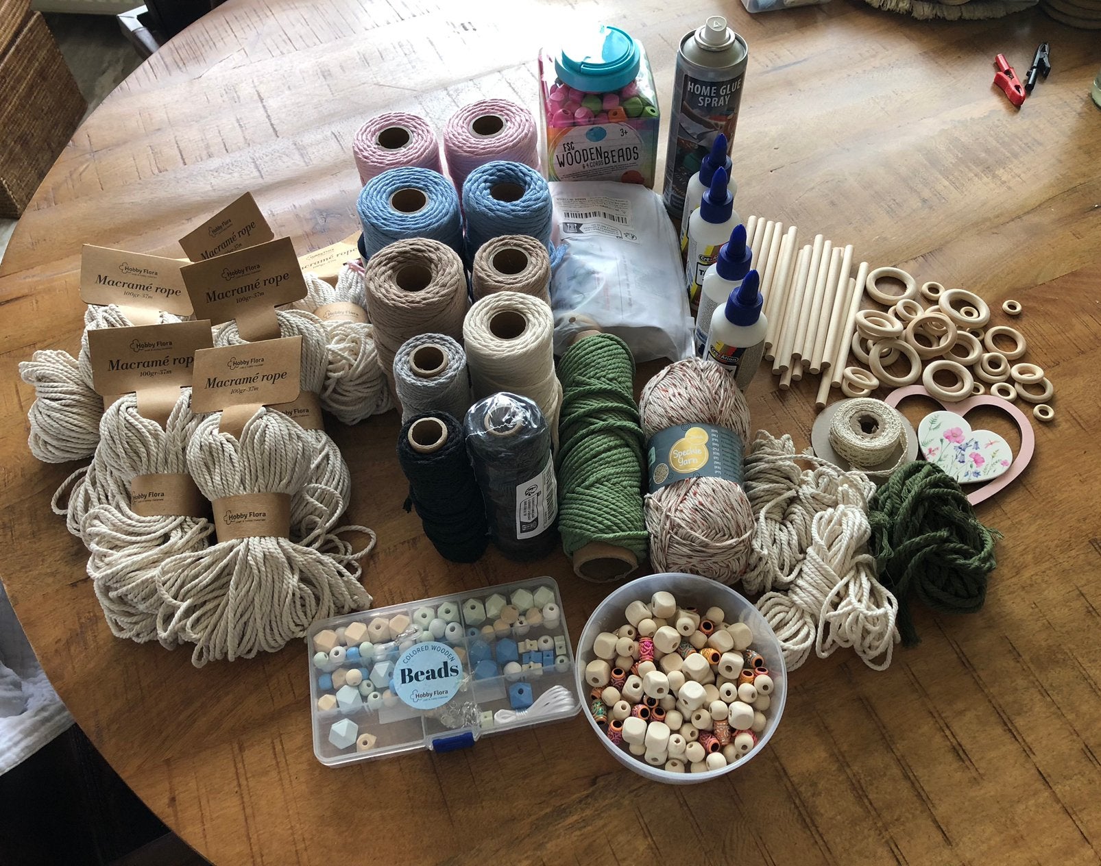 Macrame spullen, Ophalen, Zo goed als nieuw