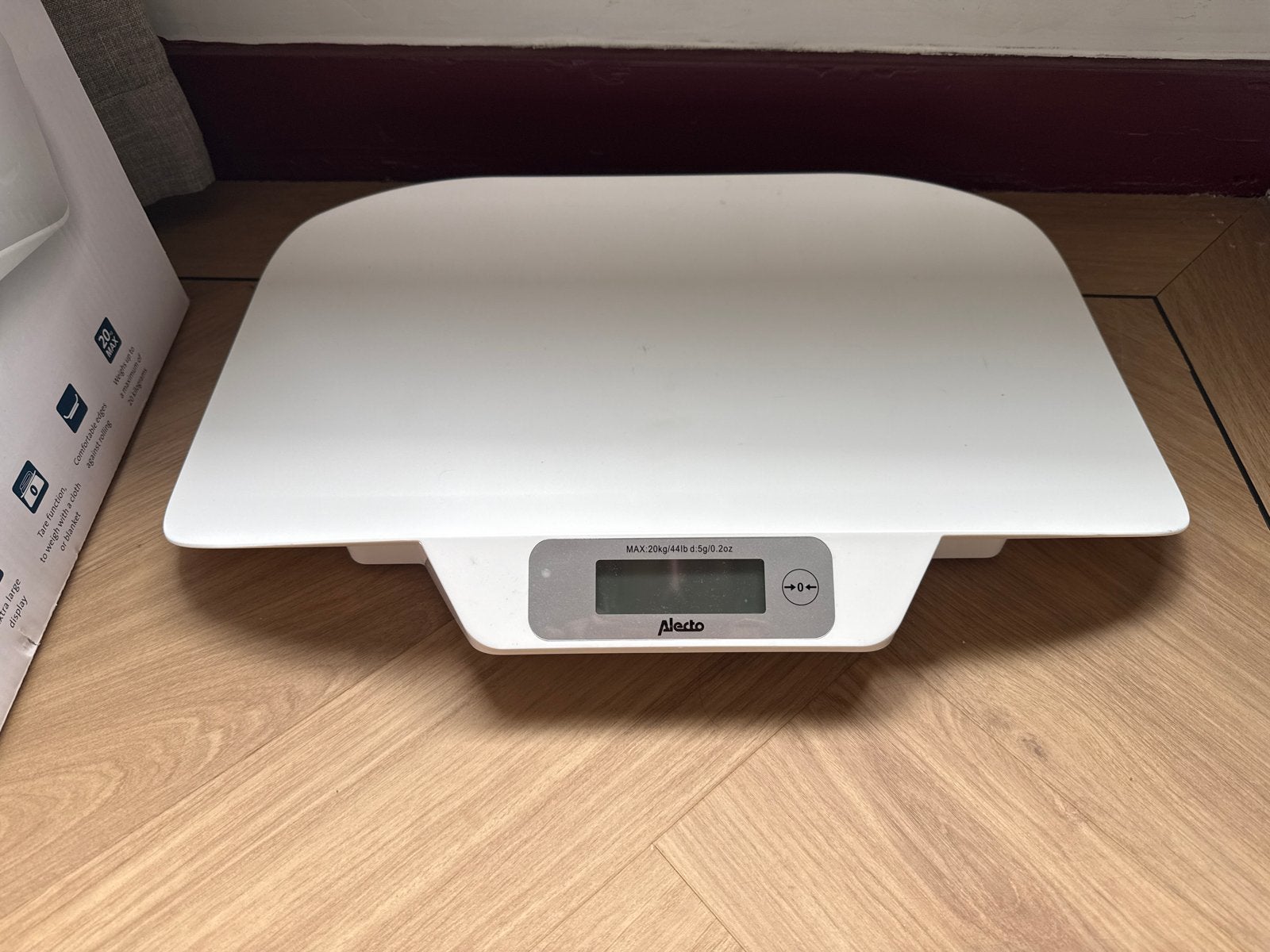 Alecto Babyweegschaal BC-30 met bewaarhoes, Ophalen, 1 tot 500 gram, Digitaal, Overige typen