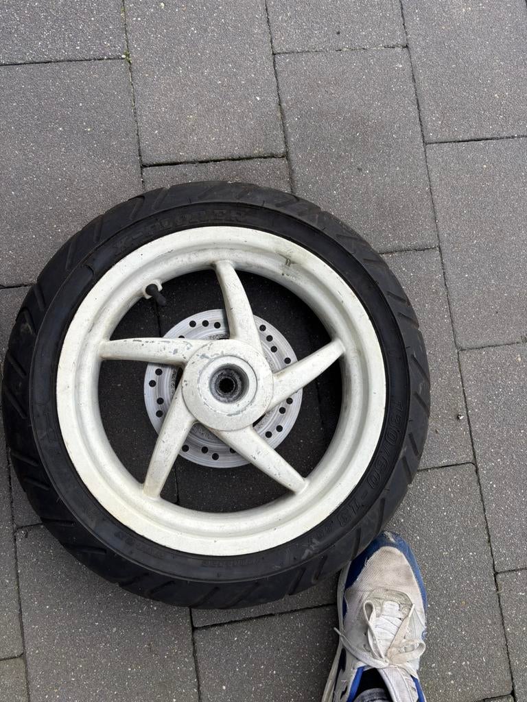 Aprilia SR achtervelg met band, Ophalen of Verzenden, Gebruikt, Overige typen, Aprilia
