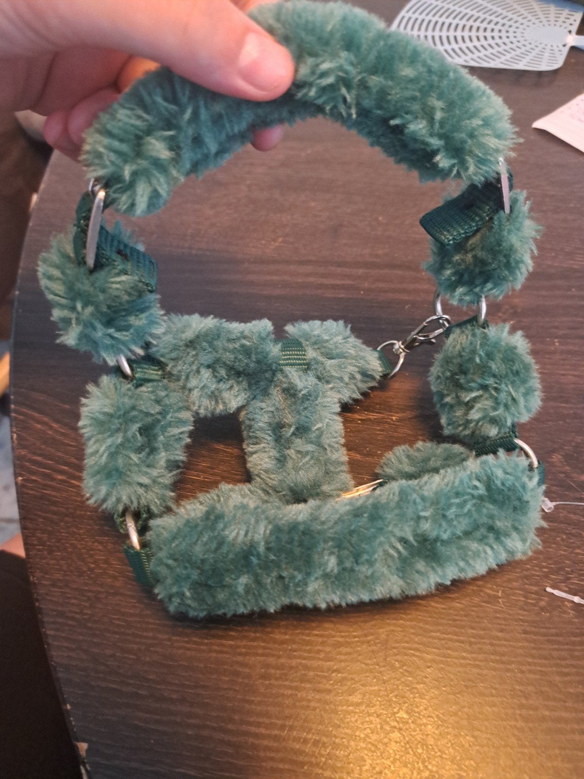 halster Fluffie groene, Hobby en Vrije tijd, Ophalen, Gebruikt