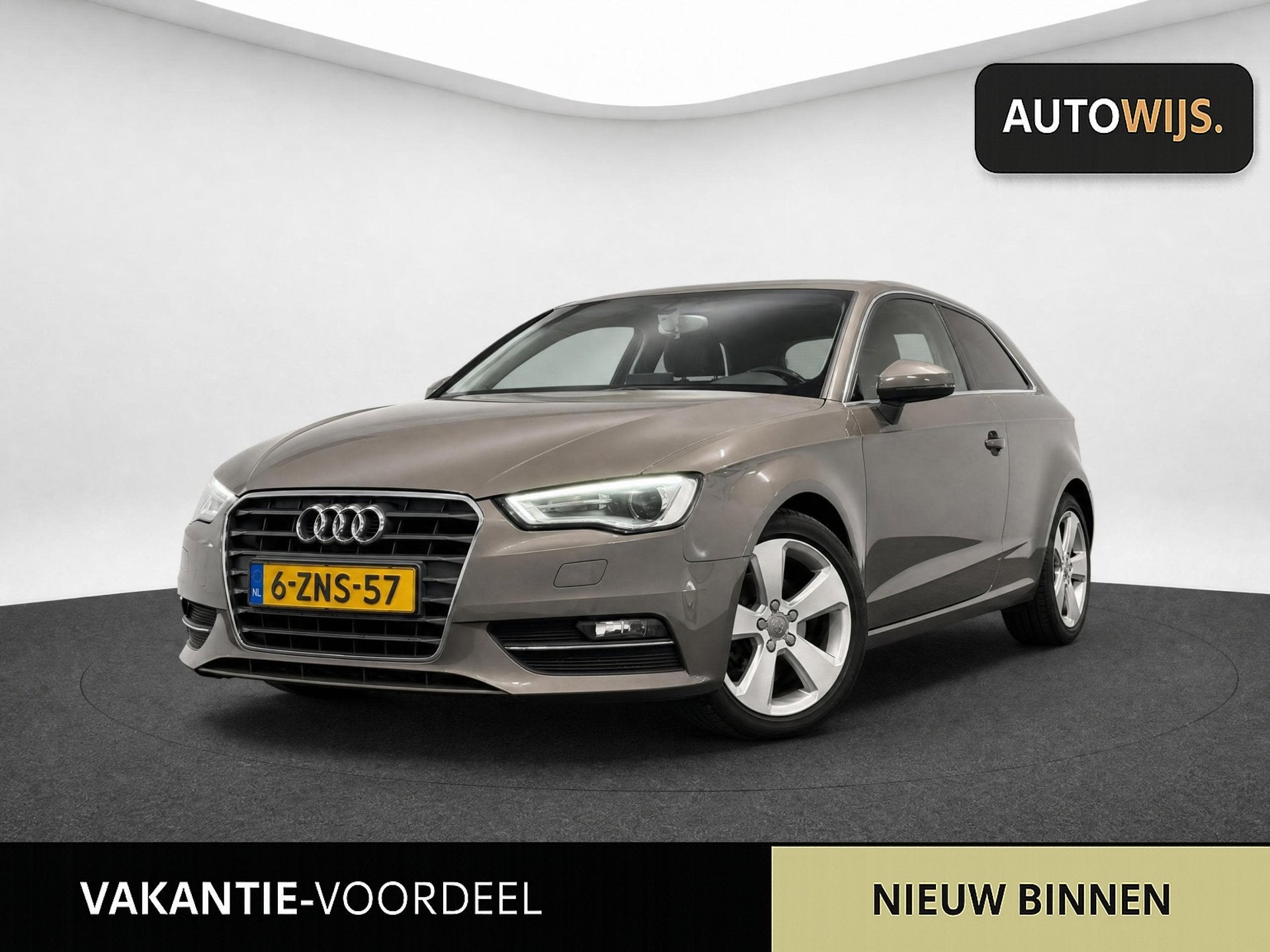 Audi A3 1.4 TFSI Ambition Pro Line S|AUT|CLIMA|NAVI|STOELVER, Auto's, Audi, Euro 5, Gebruikt, Zwart, 4 cilinders
