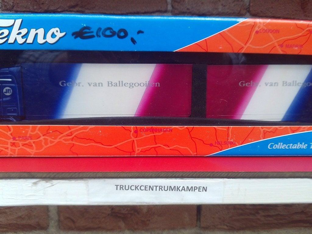 Tekno  Scania  met  wipkar  van  Gebr.  van  Ballegooijen., Ophalen of Verzenden, Zo goed als nieuw, Bus of Vrachtwagen, Tekno