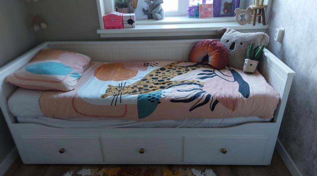 Hemnes bed ikea, Eenpersoons, Wit, Ophalen of Verzenden, Zo goed als nieuw