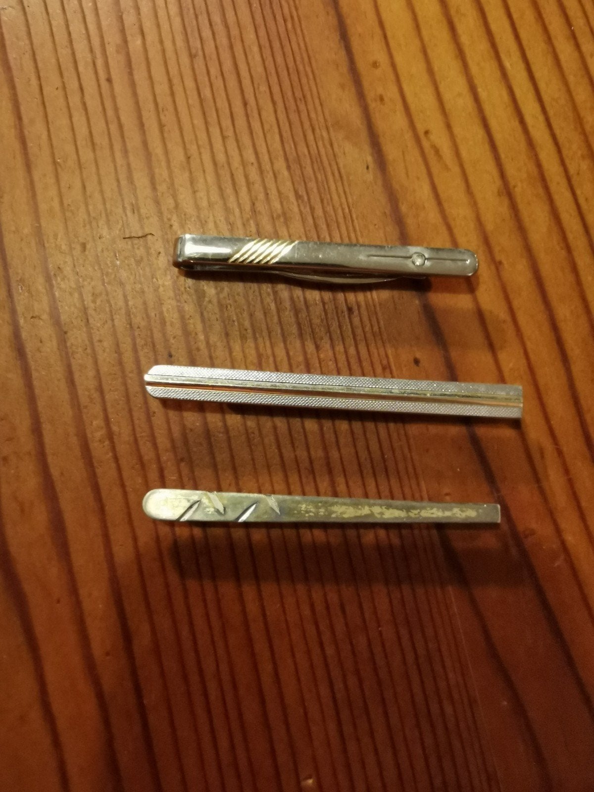 3 Vintage Das Speld stropdassen, zilverkleurig, Verzamelen, Ophalen of Verzenden, Gebruikt, Speldje of Pin