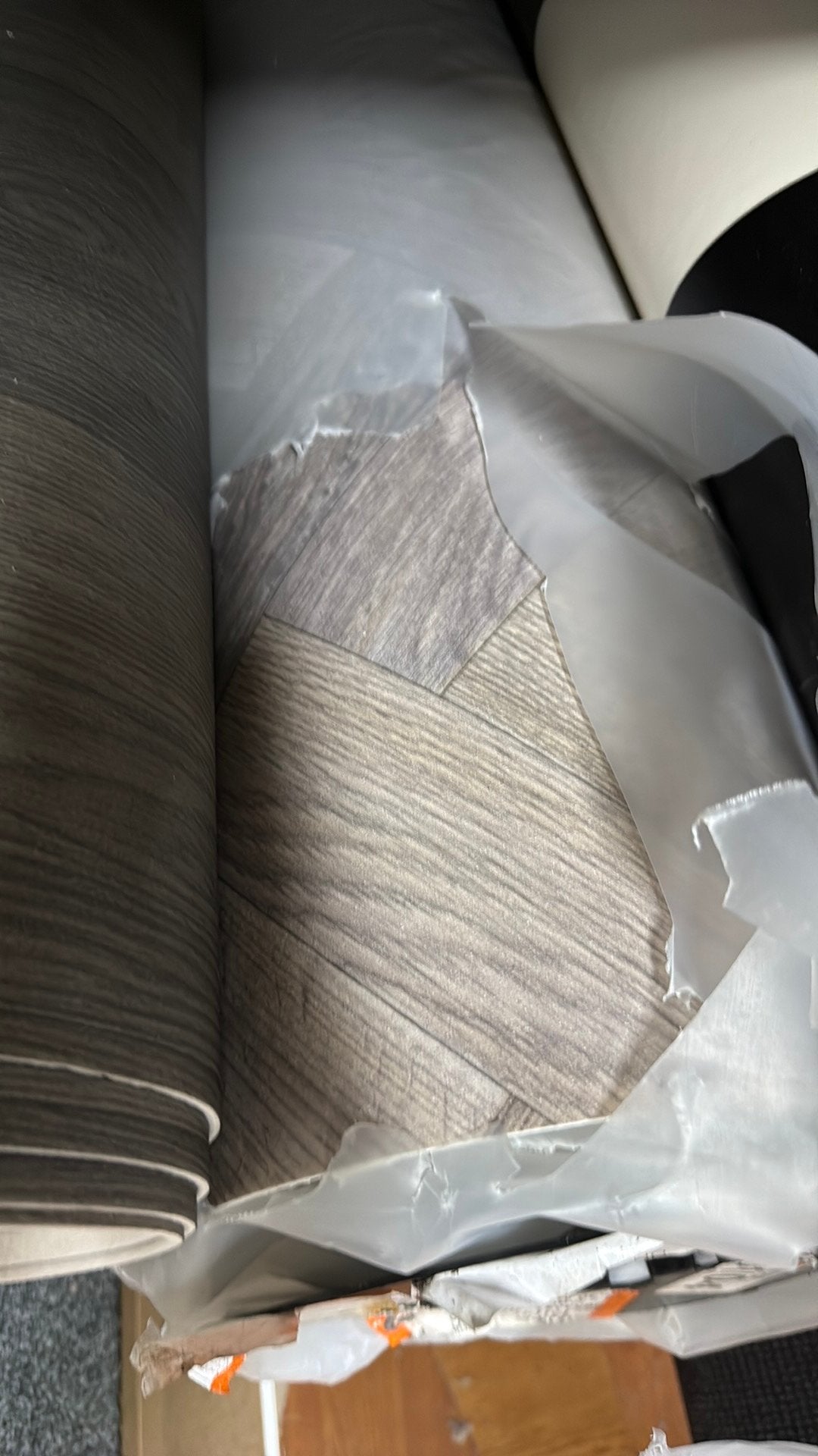 ‼️visgraat vinyl 3 breed €15/m2 op voorraad coupons outlet‼️, Ophalen, Nieuw