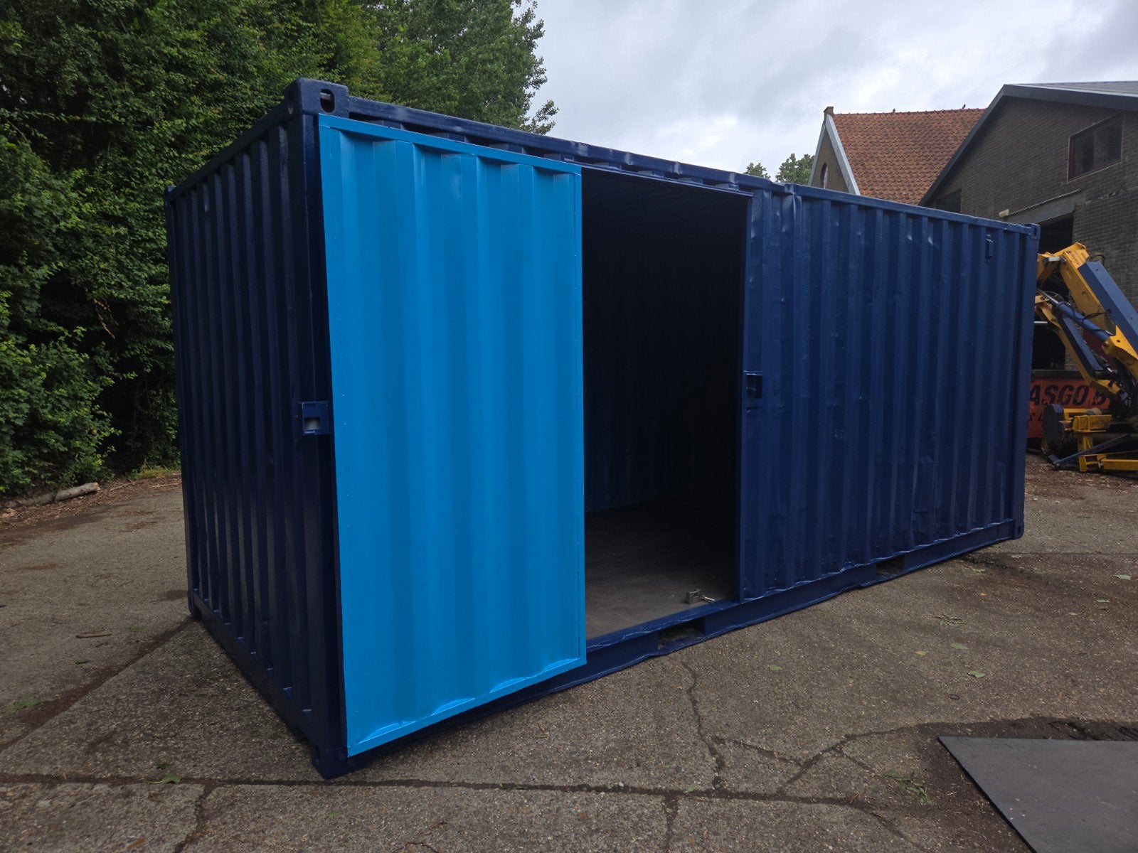 20 ft zeecontainer met extra loopdeur, Ophalen of Verzenden