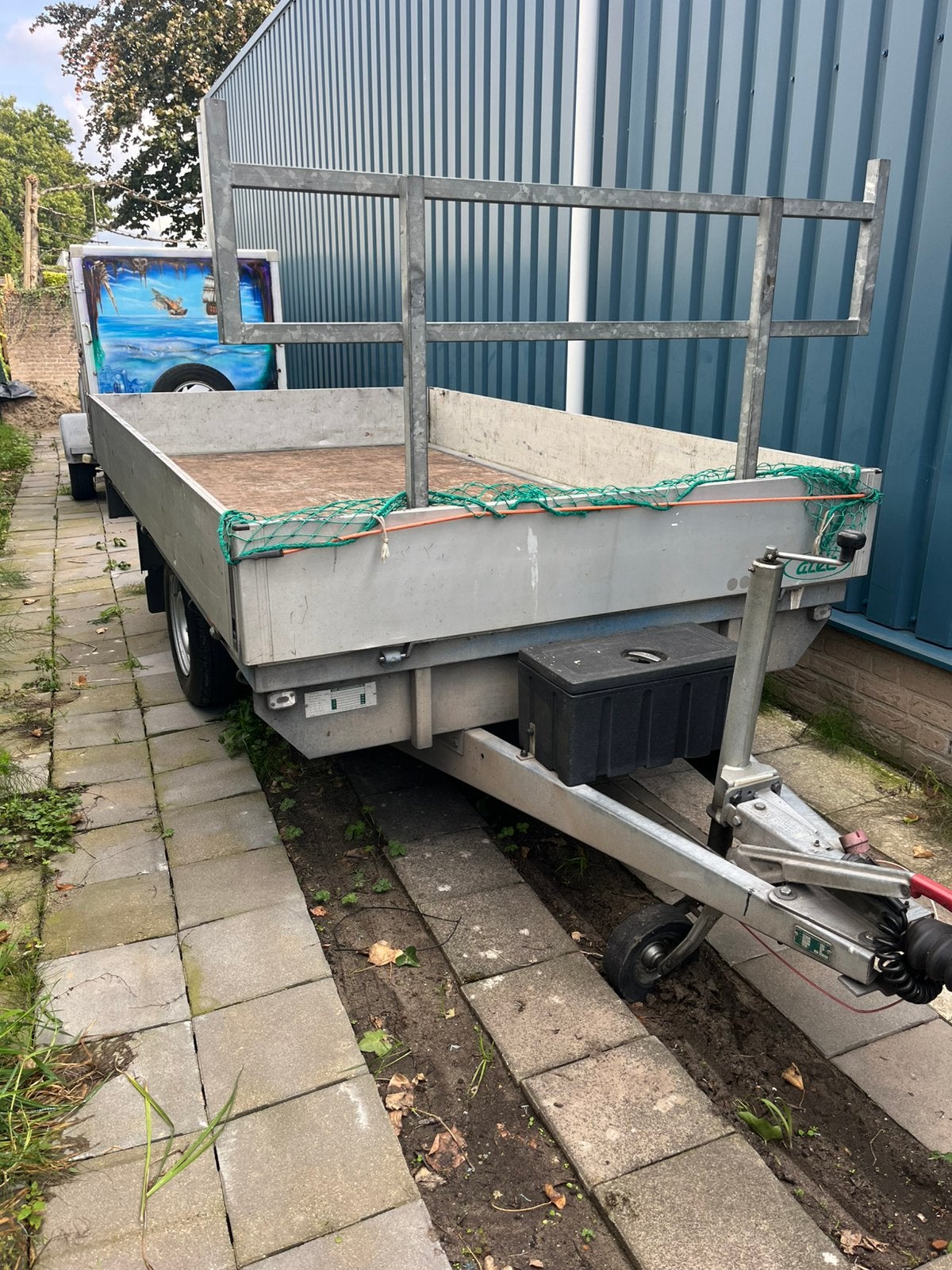 Atec plateau aanhanger b rijbewijs 1350 kg, Auto diversen, Ophalen, Zo goed als nieuw