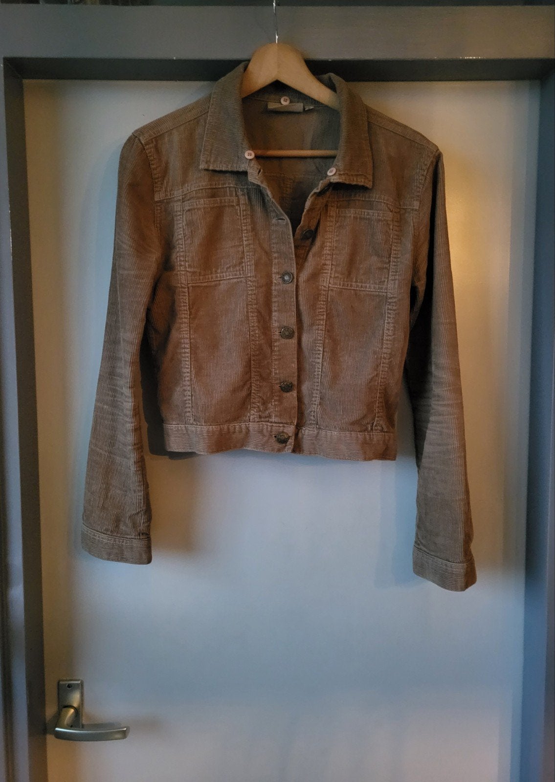 Bruin corduroy jasje - voor frissere zomeravond /festival, Kleding | Dames, Ophalen of Verzenden, Zo goed als nieuw, Maat 36 (S)