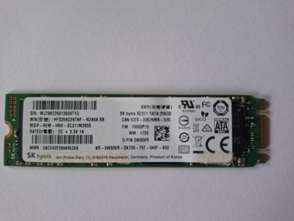 SSD 256 Gb M2 slot , sata3, Computers en Software, Gebruikt, 256 Gb, Ophalen of Verzenden, Laptop
