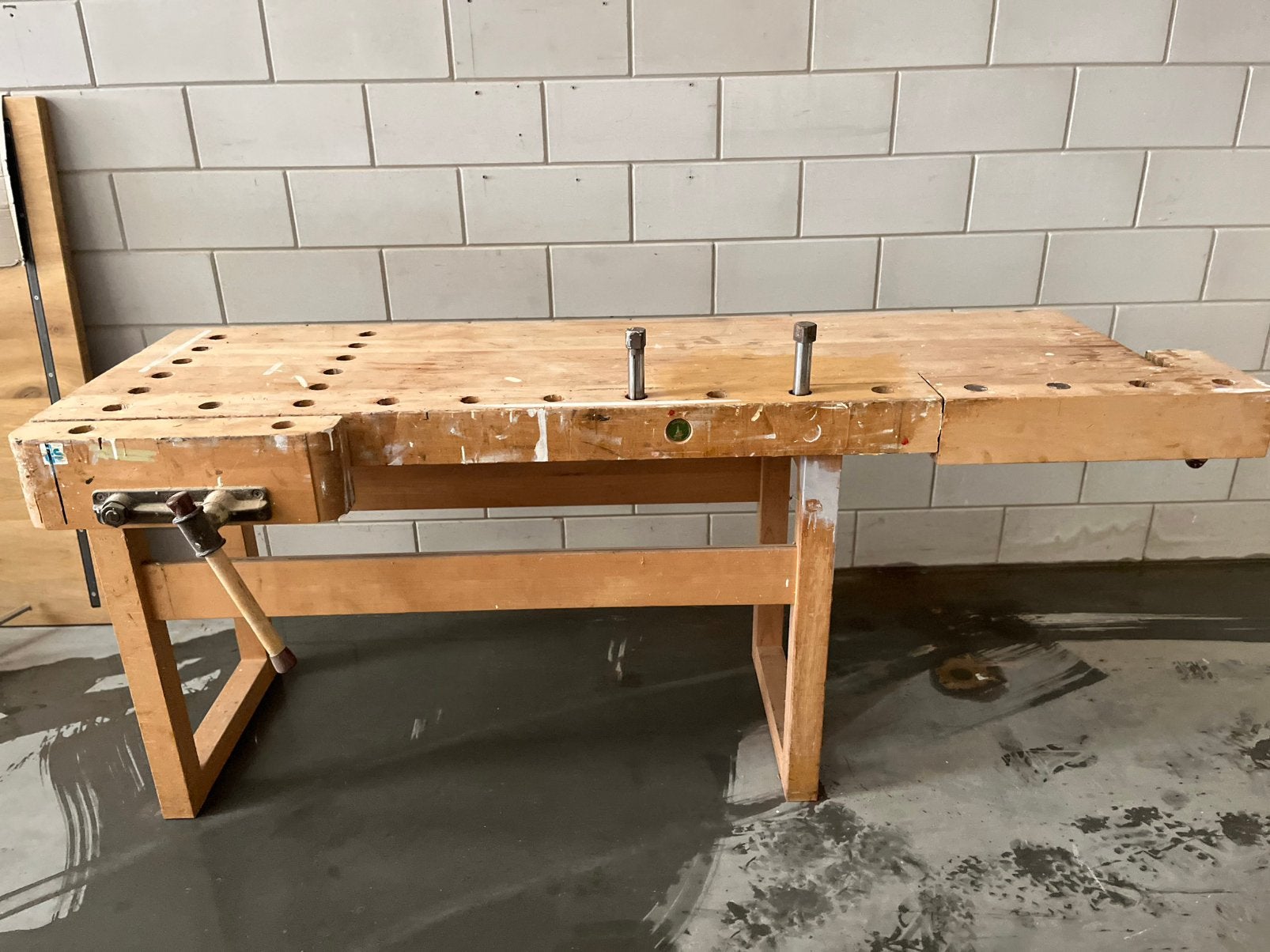 Meubelmakers werkbank, Ophalen, Gebruikt, 120 tot 170 cm, Bankschroef