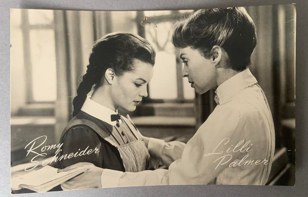 Romy Schneider en Lilli Palmer film, Verzamelen, Ansichtkaarten | Themakaarten, Ophalen of Verzenden, Ongelopen, Sterren en Beroemdheden