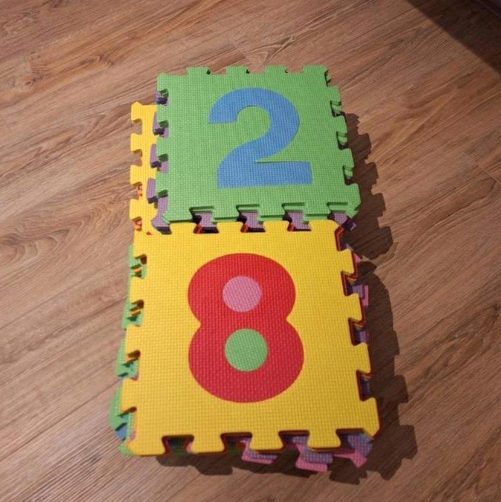 Puzzelmat Speelmat Cijfers, Ophalen, Gebruikt, Puzzelen