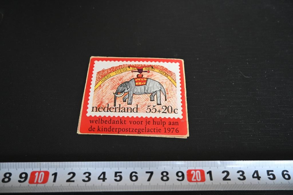 sticker PTT Kinderpostzegelactie 1976, Ophalen, Zo goed als nieuw