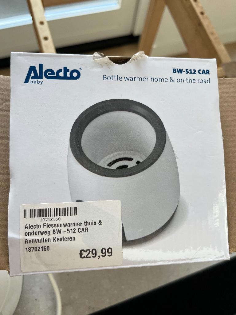 Alecto flessenwarmer – handig voor thuis én onderweg, Ophalen of Verzenden, Zo goed als nieuw, Flessen- of potjesverwarmer