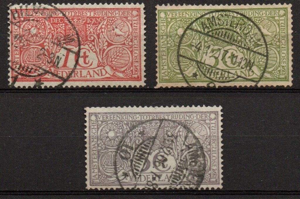 K411 TBC zegels, NVPH 84 / 86, Ophalen of Verzenden
