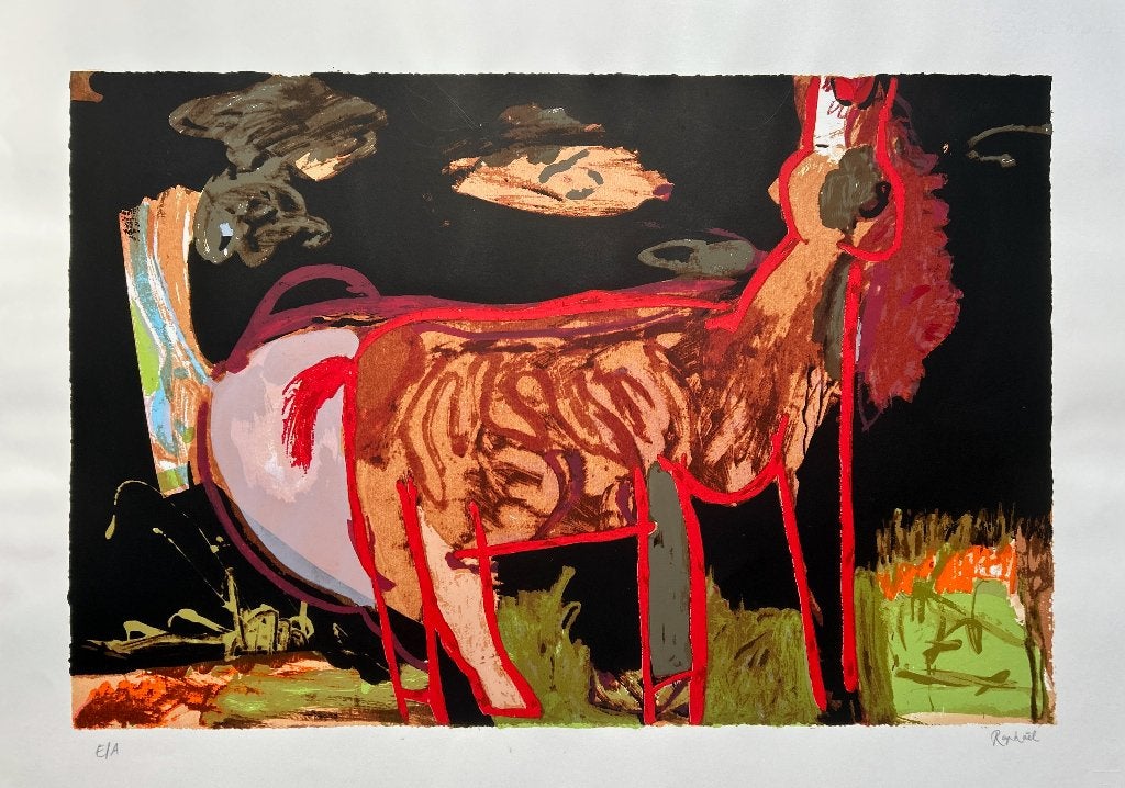 Zeefdruk Raphaël Hermans    ZOMEROPRUIMING, Antiek en Kunst, Kunst | Litho's en Zeefdrukken, Origineel, Ophalen of Verzenden, Zeefdruk