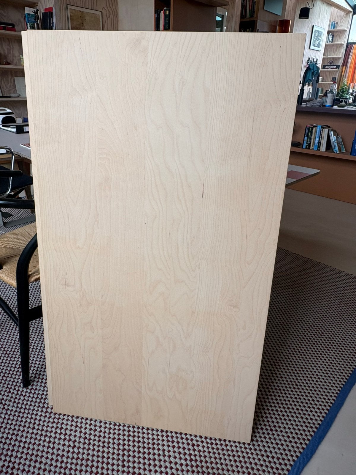 2x IKEA MITTZON Tafelblad, berkenfineer, 120x68 cm, Overige typen, Gebruikt, 120 cm, IKEA