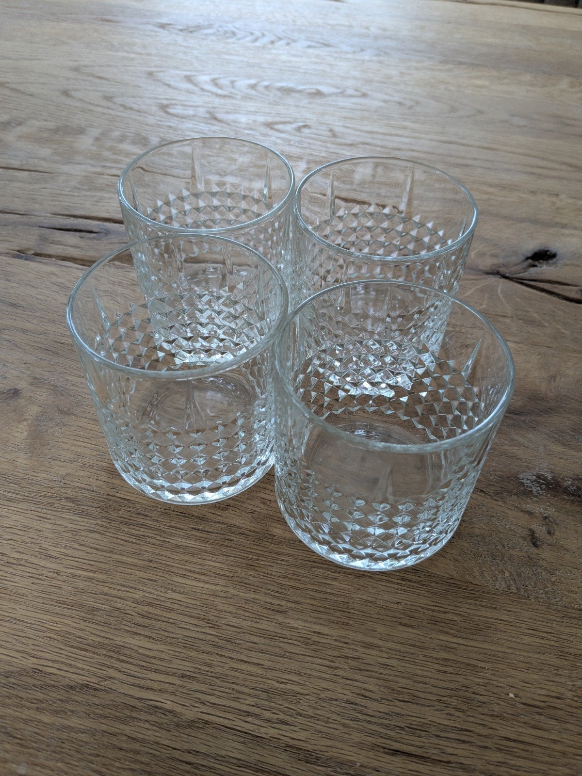 Set van 4 whisky glazen - tumbler - whiskyglazen, Ophalen of Verzenden, Zo goed als nieuw, Overige typen