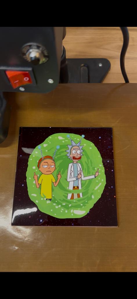 Rick and morty tegels en magneten, Verzamelen, Ophalen of Verzenden, Zo goed als nieuw, Button of Speldje