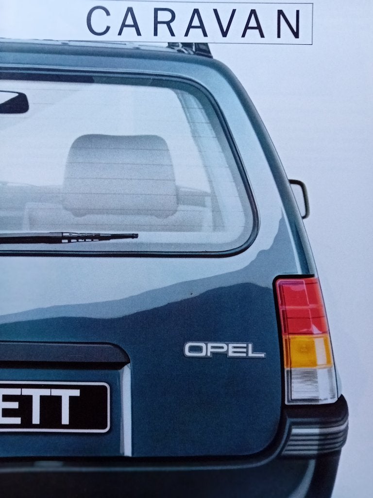 Opel Kadett Caravan en Rekord Caravan brochure, Opel, Zo goed als nieuw, Opel, Ophalen of Verzenden
