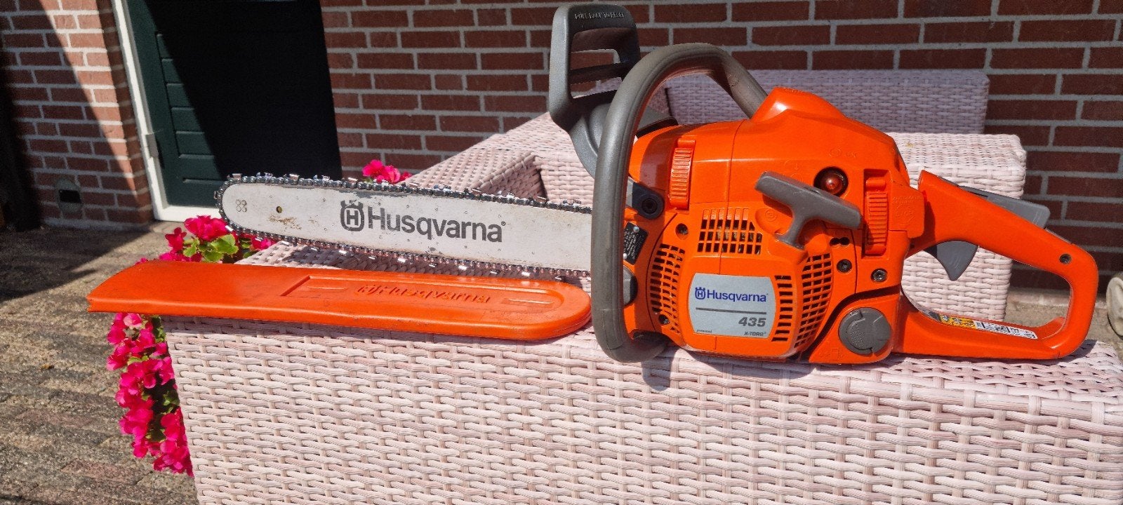 Zeer nette Husqvarna 435 benzine kettingzaag, Ophalen, Zo goed als nieuw, Overige soorten, Dolmar /Stihl / Husqvarna