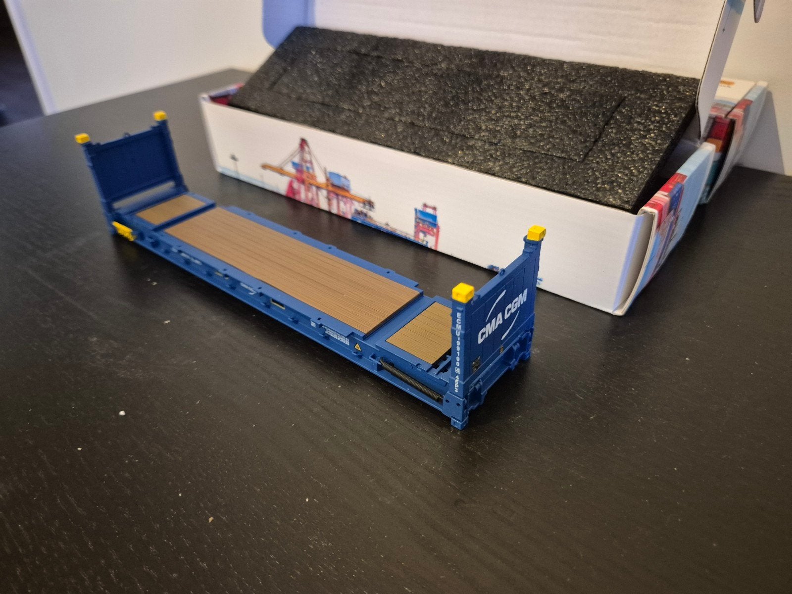1:50 Flatrack CMA CGM container, Verzenden, Bus of Vrachtwagen, Wsi