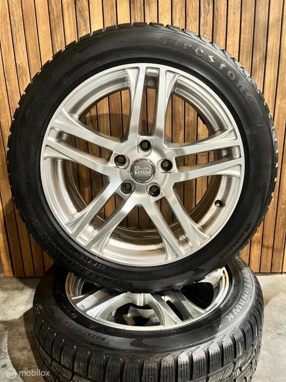 Set MAM velgen met winterbanden 225/50/R17 | 5x120, Auto-onderdelen, Gebruikt, Ophalen of Verzenden, Band(en)