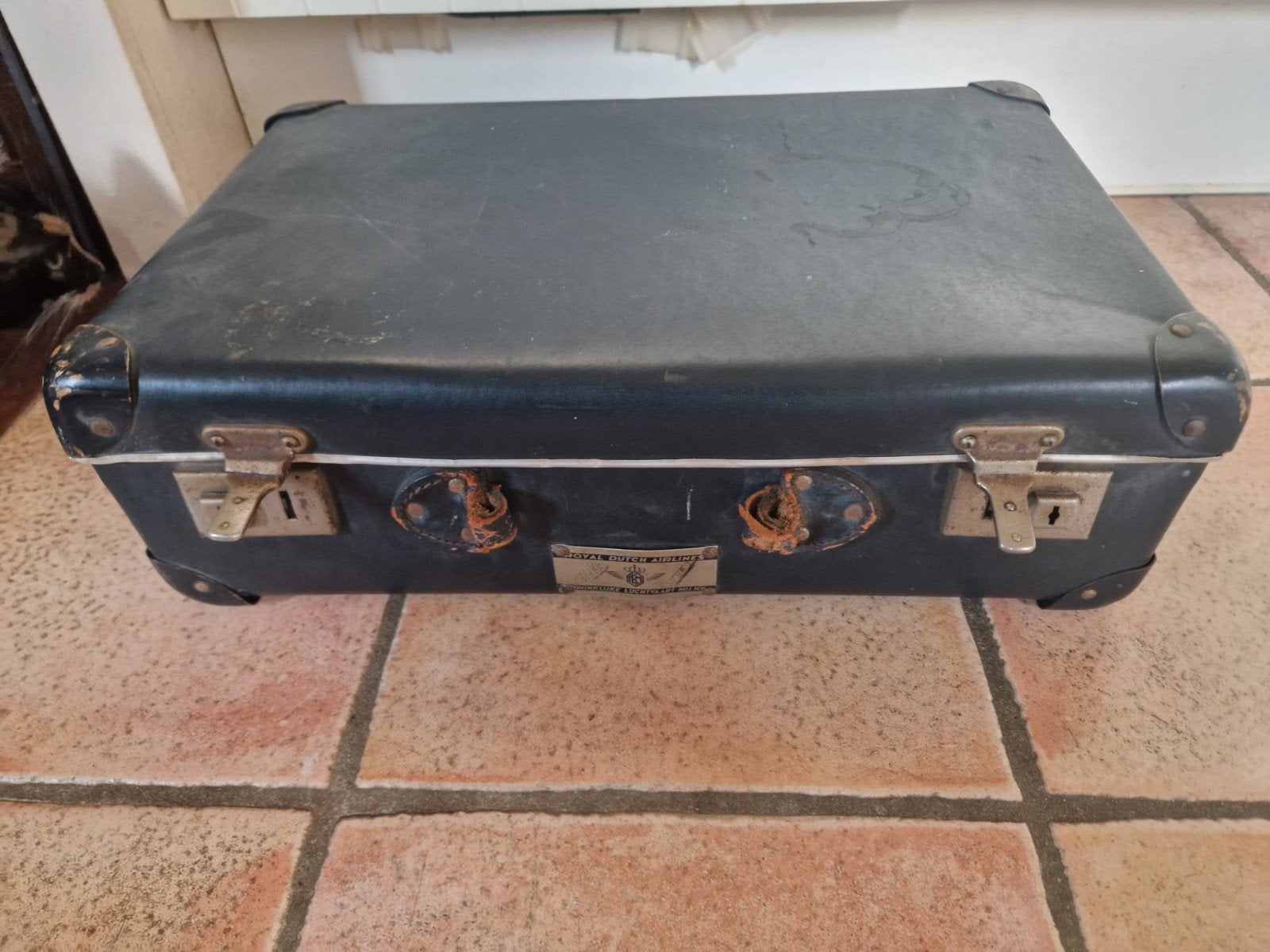Vintage KLM Royal Dutch Airlines Koffer - E. Wessels & Zoon, Ophalen