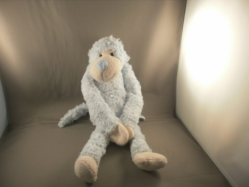 funnies aap blauw crème velours klittenband op voor poten, Overige karakters, Blauw, Wasbaar, Ophalen of Verzenden
