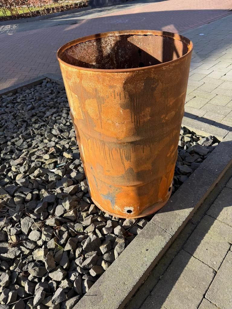 Metalen vuur ton, Ophalen of Verzenden, Zo goed als nieuw