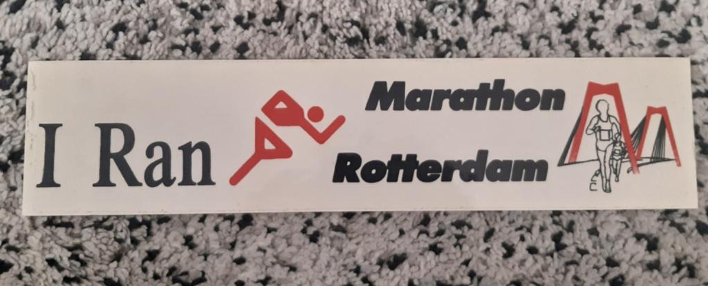 Marathon Rotterdam sticker, Ophalen of Verzenden, Sticker