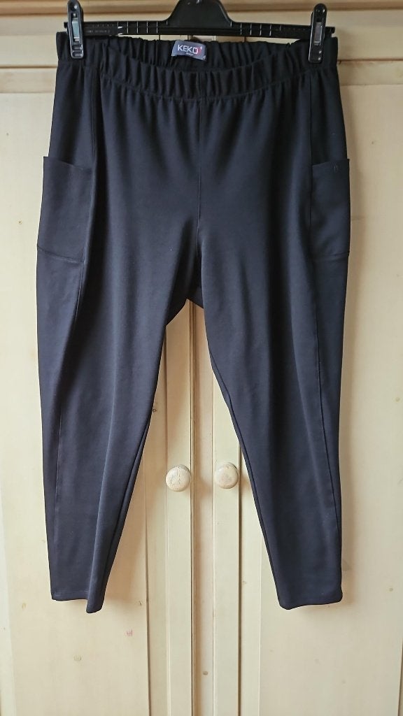 zwarte broek, Keko, maat 4 (52/54), Verzenden, Zwart, Maat 46/48 (XL) of groter, Zo goed als nieuw