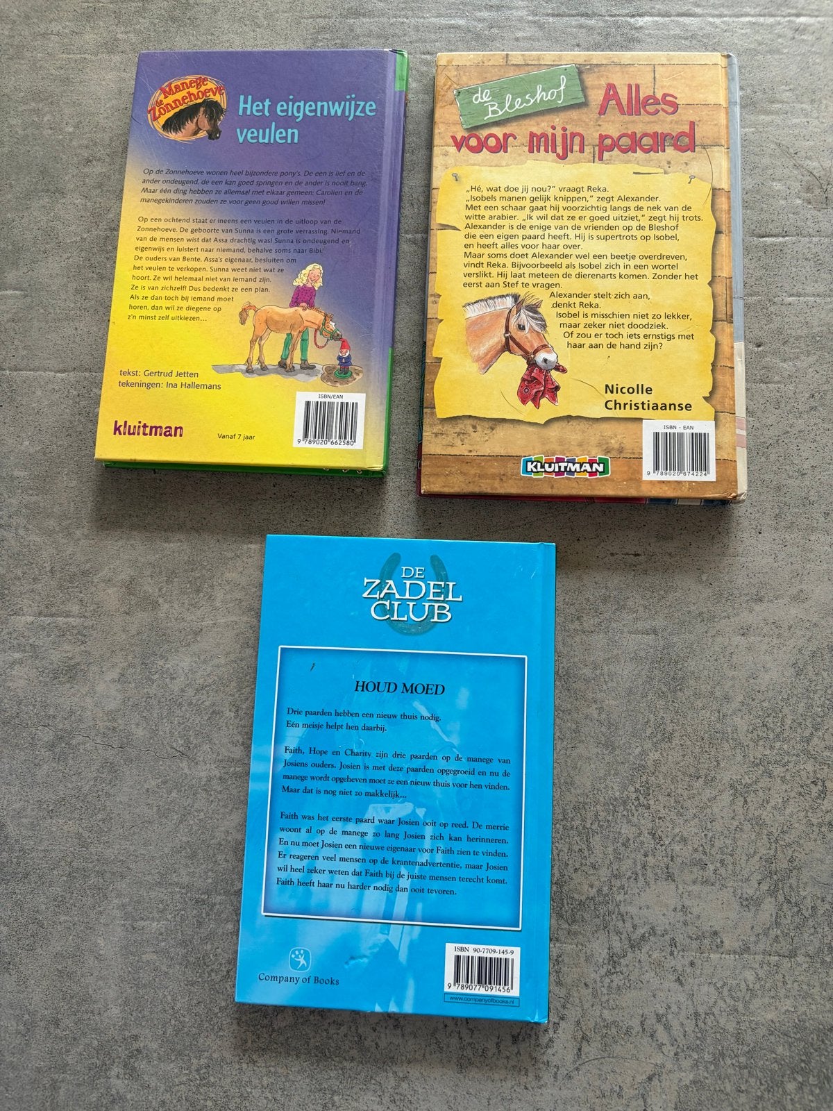 3 paardenboeken: Manege Zonnehoeve, Bleshof, Zadelclub, Boeken, Ophalen, Gelezen, Fictie algemeen