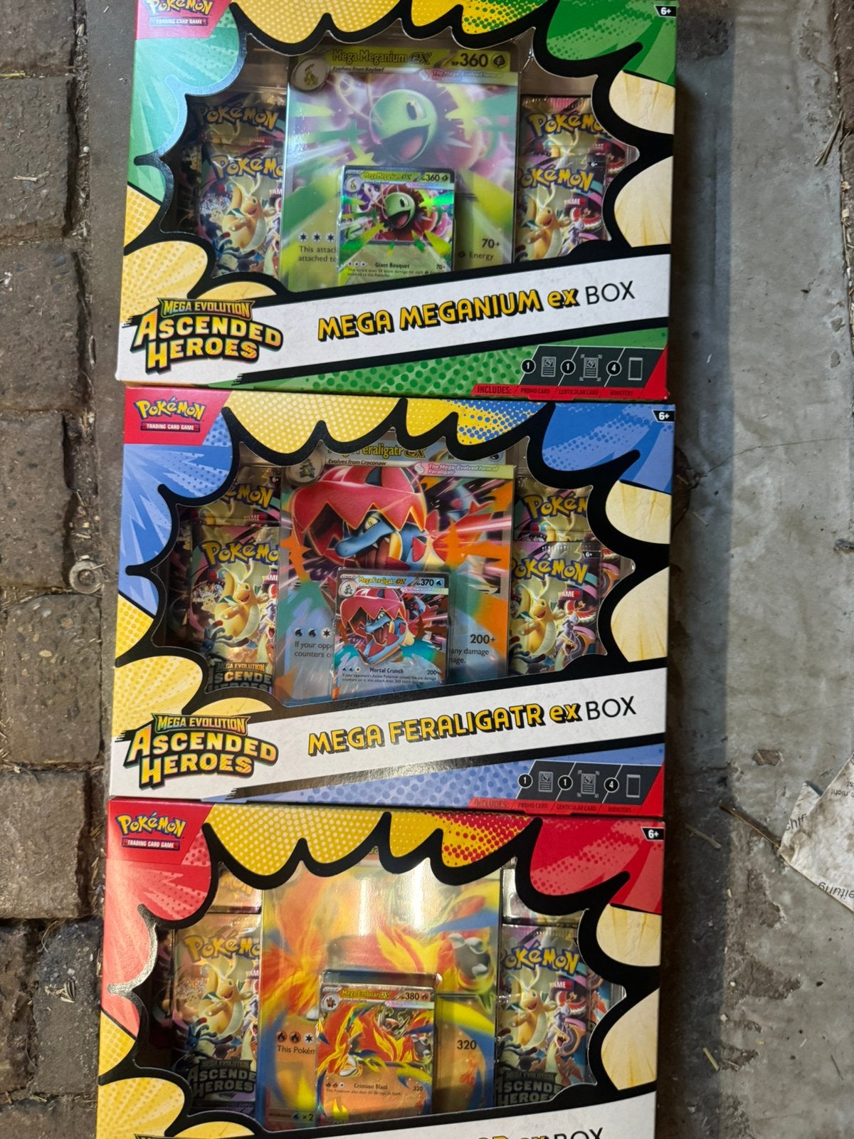 Pokemon Ascended Heroes Mega Meganium Ex Collection Box, Ophalen of Verzenden, Zo goed als nieuw, Overige typen