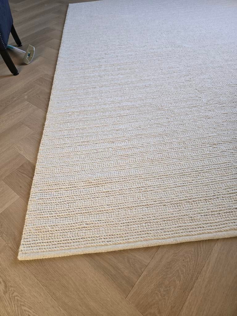 Wollen vloerkleed 200x300cm - Moederdag Aanbieding/nu €350,-, Crème, Ophalen of Verzenden, 200 cm of meer, Rechthoekig