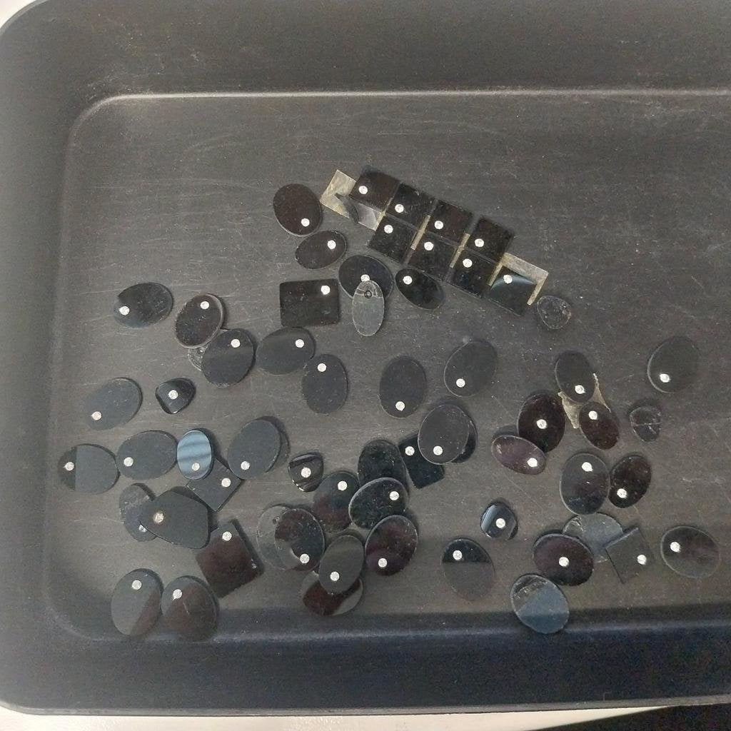 Onyx zegelstenen met een zirconia inlay, Ophalen of Verzenden, -, -, -