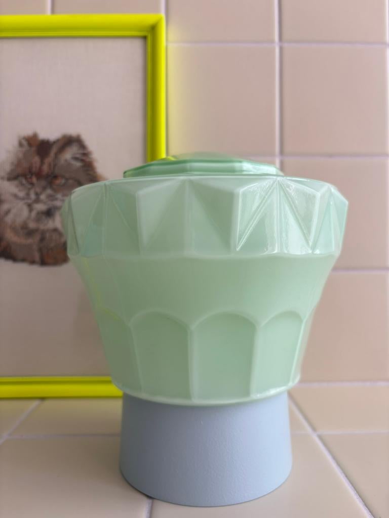 Thabur, art deco lamp, vintage plafondlamp, plafonnière, Ophalen of Verzenden