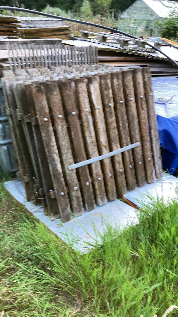 hekwerk hardhout azobe, Ophalen, Gebruikt, Overige typen, Hardhout