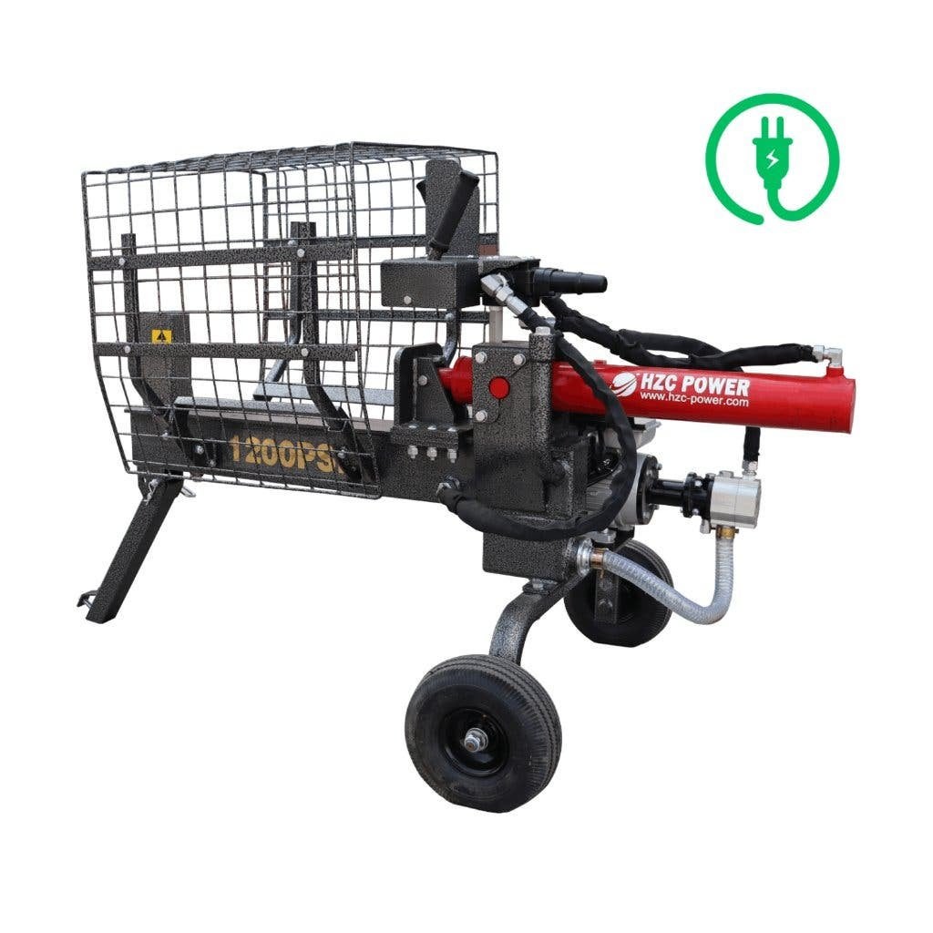 Elektrische Houtkloofmachine HS12288E 12 Ton 702 euro ex, Hzc, Liggend, Nieuw, Ophalen of Verzenden